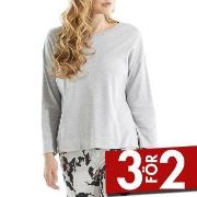 Damella Greymelange Flower Top Grå X-Large Dam