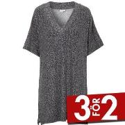 Damella Knitted Lounge Tunic Leopard Small Dam