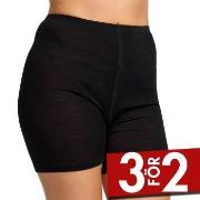 Damella Wool Shorts Svart merinoull Small Dam