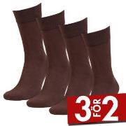 Amanda Christensen Strumpor 4P Bamboo Crew Socks Brun Strl 39/42