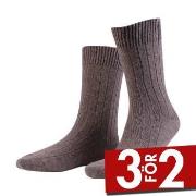 Amanda Christensen Strumpor Supreme Wool Sock Brun Strl 39/42