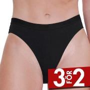 Sloggi Trosor GO Casual High Leg Svart bomull Small Dam