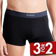 Sloggi Kalsonger 2P Men Ever Ease Hipster Svart bomull Small Herr