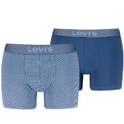 Levis Kalsonger 2P Boxer Briefs Cotton Check Blå bomull Medium Herr