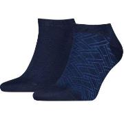 Tommy Hilfiger Strumpor 2P Cotton Sneaker Socks Patterned Marin Strl 3...