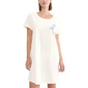 Triumph Nightdress Short Sleeve Offwhite bomull 38 Dam