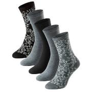 Schiesser Strumpor 5P Women Blue Bird Socks Svart/Grå Strl 39/42 Dam