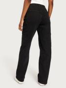 Pieces - Straight jeans - Black Denim - Pcjoella Cargo Pants Black Bc ...