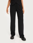 Only - Svart - Onlkiya Hw Wide Pinstripe Pant