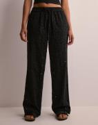 Pieces - Svart - Pcwendy Mw Broderie Angalise Pant D