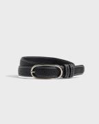 BECKSÖNDERGAARD - Svart - Glossy Nola Leather Belt