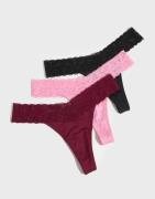 Nelly - Multi/Mönstrad - Lovely Feels Thong 3-pack