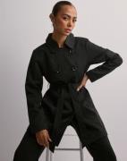 Only - Svart - Onlvalerie Trenchcoat Otw Noos