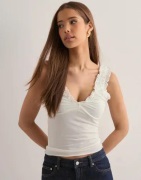 Nelly - Vit - Stunning Rouch Top