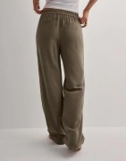 OBJECT - Grön - Objsanne Aline Wide Pant Noos