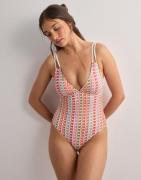 Malina - Multi/Mönstrad - Nerea fine knitted swimsuit