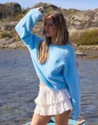 Nelly - Blå - Fuzzy Knit Sweater