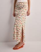 Pieces - Multi/Mönstrad - Pcnya Hw Long Slit Skirt Bc