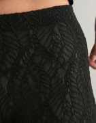 Nelly - Svart - Lace Flare Pants