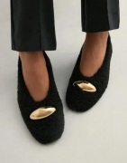 Nelly - Svart - Fluffy Decore Ballerina