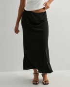 Pieces - Svart - Pcfranan Hw Ankle Skirt Noos Bc