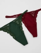 Nelly - Röd - Tiny 2-Pack Thong