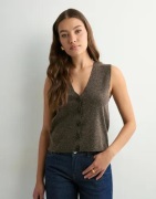 Only - Brun - Onlbillie Sl Vest Cc Knt