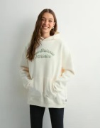 New Balance - Vit - Linear Heritage Fleece Long Hoodie