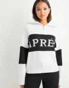 Pieces - Vit - Pcjordan Ls Half Zip Knit Bc