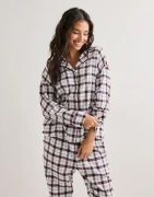 Hunkemöller - Multi/Mönstrad - Jacket Ls Flannel Twill Check