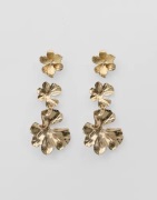 Pieces - Guld - Pcrina D Earring 2-Pack