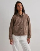 Vero Moda - Brun - Vmjamie Ls Denim Shacket Mix Ga Noo