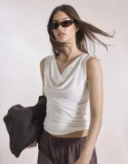 Nelly - Vit - Ultra Soft Waterfall Top