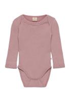 Body L.s. Bodies Long-sleeved Pink Smallstuff