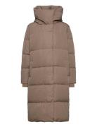 Object Objlouise Long Down Jacket Beige