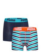 PUMA Puma Boys Basic Boxer Printed Strip Multi/patterned