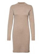 Object Objthess L/S Knit Dress Beige