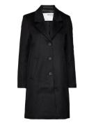 Slfmette Wool Coat B Outerwear Coats Winter Coats Black Selected Femme