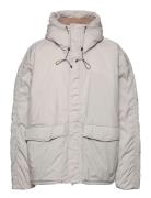 Anf Mens Outerwear Parka Jacka Beige Abercrombie & Fitch