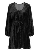Objsheren L/S Short Dress 124 Kort Klänning Black Object