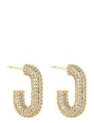 U Rock Crystal Earring Accessories Jewellery Earrings Hoops Gold By Jo...