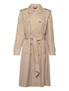 1985 Cotton Blend Db Trench Trench Coat Rock Beige Tommy Hilfiger