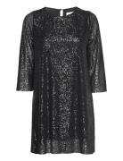 Dagmar Sequince Dress Kort Klänning Black Noella
