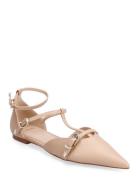 Shoes With Decorative Toe And Buckle Ballerinaskor Ballerinas Beige Ma...