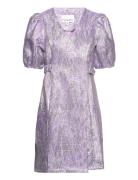 Neva Belt Dress Kort Klänning Purple Noella