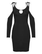 Viscose Jersey Stretch Mini Dress Kort Klänning Black HAN Kjøbenhavn