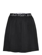 Logo Elastic Mini Skirt Kort Kjol Black Calvin Klein Jeans