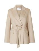 Selected Femme Slftara Handmade Jacket B Noos Beige