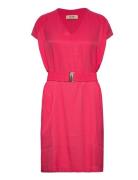 Ridley Twill Viscose Dress Kort Klänning Pink MOS MOSH