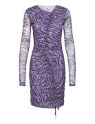 Melabzdraw Dress Kort Klänning Purple Bzr